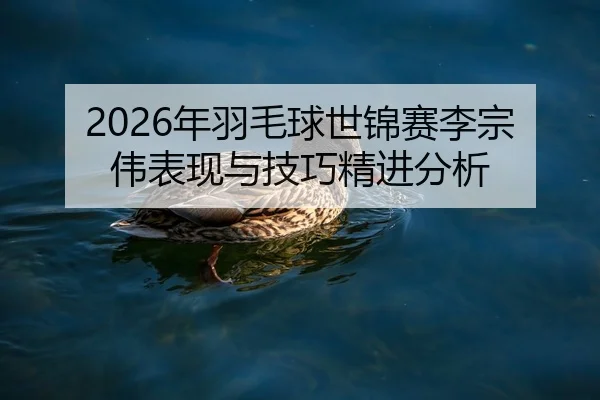 2026年羽毛球世锦赛李宗伟表现与技巧精进分析